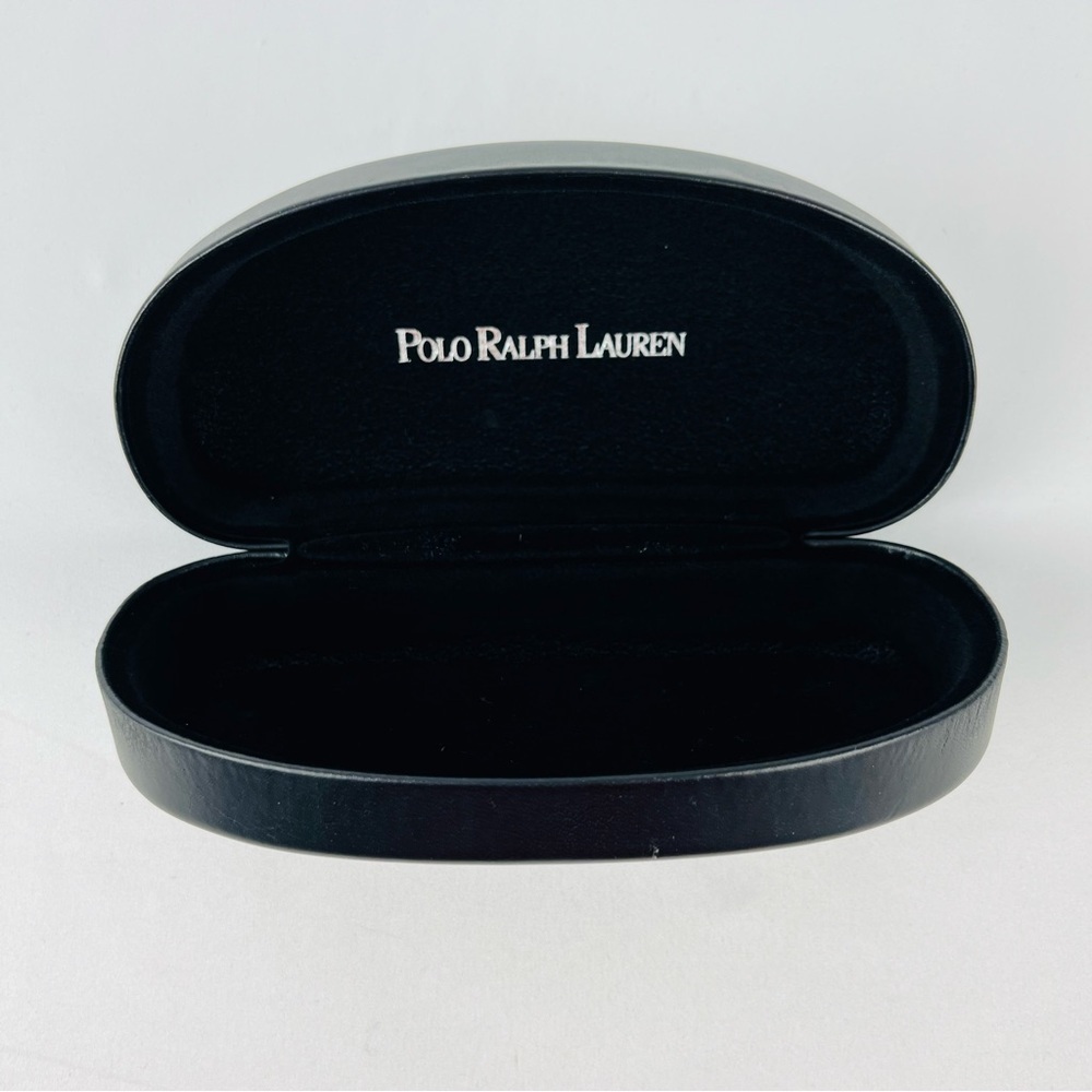 Polo Ralph Lauren Hard Shell Sunglasses Case Faux Leather Black